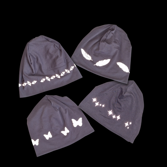 Vinter - mössa med reflexmotiv