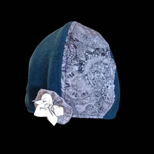 Florence - mössa med matchande reflexbrosch