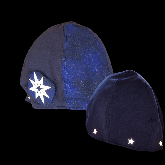 Orion - mössa med reflexbrosch